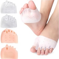 2xTUTORE ALLUCE VALGO Correttore separatore Protezione Dita Gel Silicone Fascia