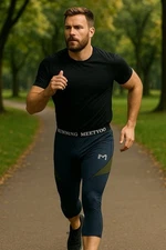Meetwee Men’s Running / Workout Tights - 3/4 length - Size M (Z)