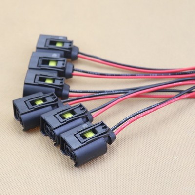6PCS Fits Audi Porsche Volkswagen 2006-2022 V6 3.6L Fuel Injector Connector