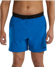 TYR Men Skua Solid Performance 7" Volley Shorts Imperial Blue Size XXL