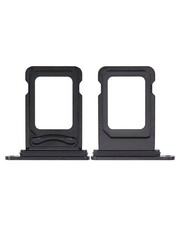 Dual Sim Card Tray For i Phone 14 Pro / 14 Pro Max Black