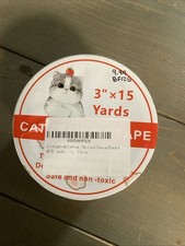Cat Training Tape 3" X 15 Yard Damage Free/Safe For Pets White