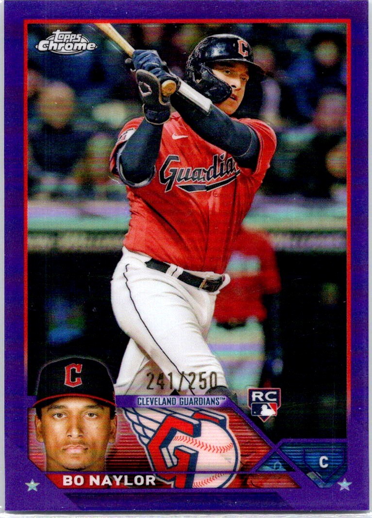 2023 Topps Chrome #54 Bo Naylor Purple Refractors #/250
