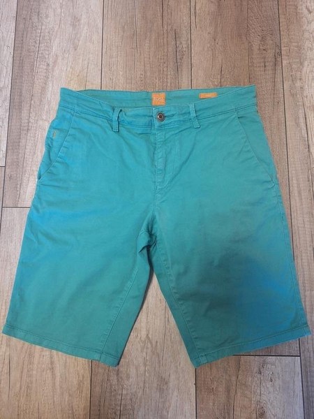 Men Hugo Boss Shorts Turquoise Cotton 31