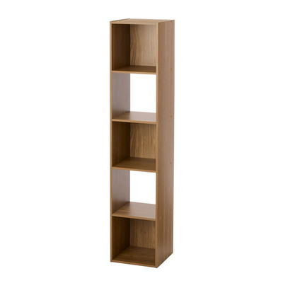 Mainstays 5 Cube Vertical Storage Organizer , Bedroom, Dorm Room, Warm Walnut