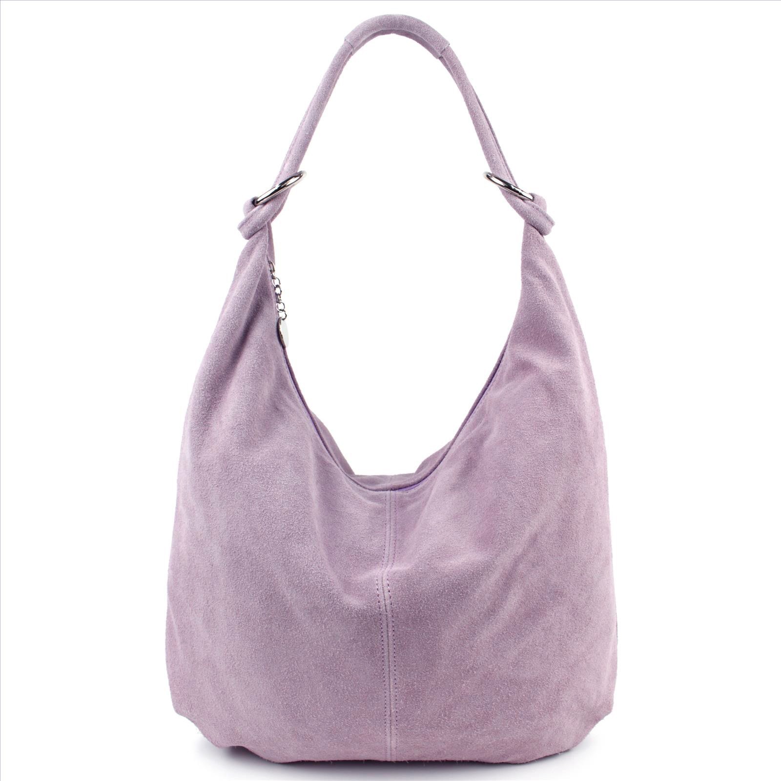 ❤️ECHT LEDER SCHULTERTASCHE SHOPPER DAMEN TASCHE BEUTELTASCHE WILDLEDER NEU ❤️