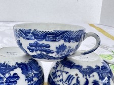 Vintage Blue Willow 3 Cup Children Tea Set Made in Japan 1950's, Collectible