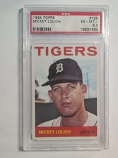 1964 Topps #128 Mickey Lolich RC PSA 6.5 Detroit Tigers Legendary All-Star!!