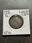 1918 D Lincoln Wheat Cent Penny XF Extra Fine Better Date 1c Coin (Raw18921)