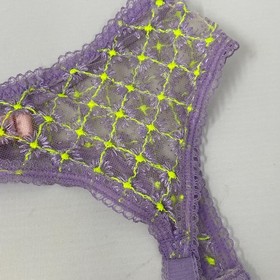 Agent Provocateur Nancee Lilac Yellow Suspender AP4 Large