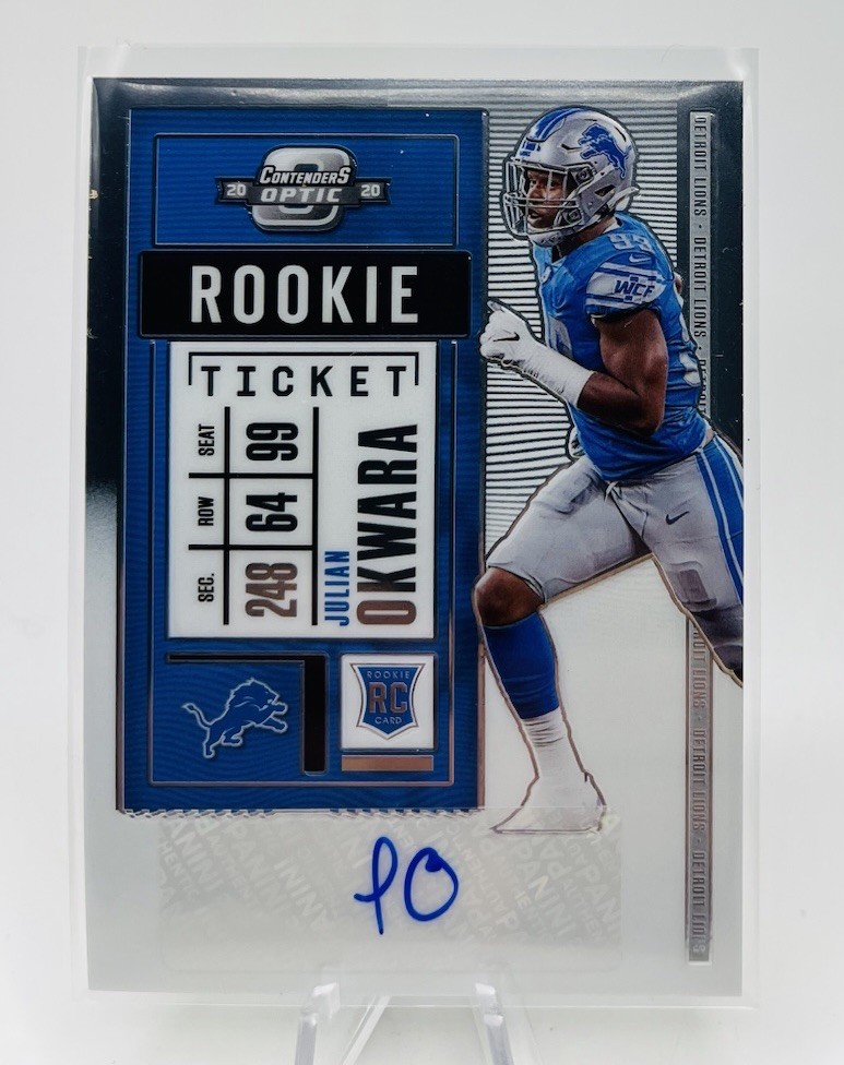 Julian Okwara Panini Contenders Optic #169 Autograph
