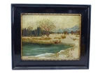 Oil painting landscape signed Scheidig Nuremberg