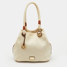 Borsa MICHAEL Michael Kors Off White Canvas Marina Anchor Rope