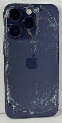 Back Crack Apple iPhone 14 Pro - 128GB - UNLOCKED - Purple - See Description