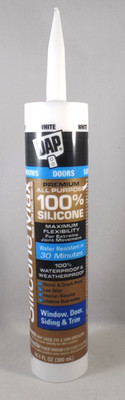 DAP 100% Silicone - Siding & Doors - White - 10.1 oz