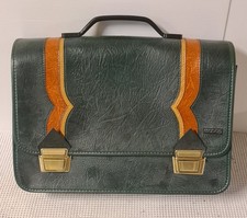 Cartella Scuola Vintage Mapas Verde