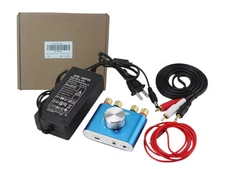 F900 Mini Bluetooth Power Amplifier Wireless Audio Receiver with 12V DC Adapter