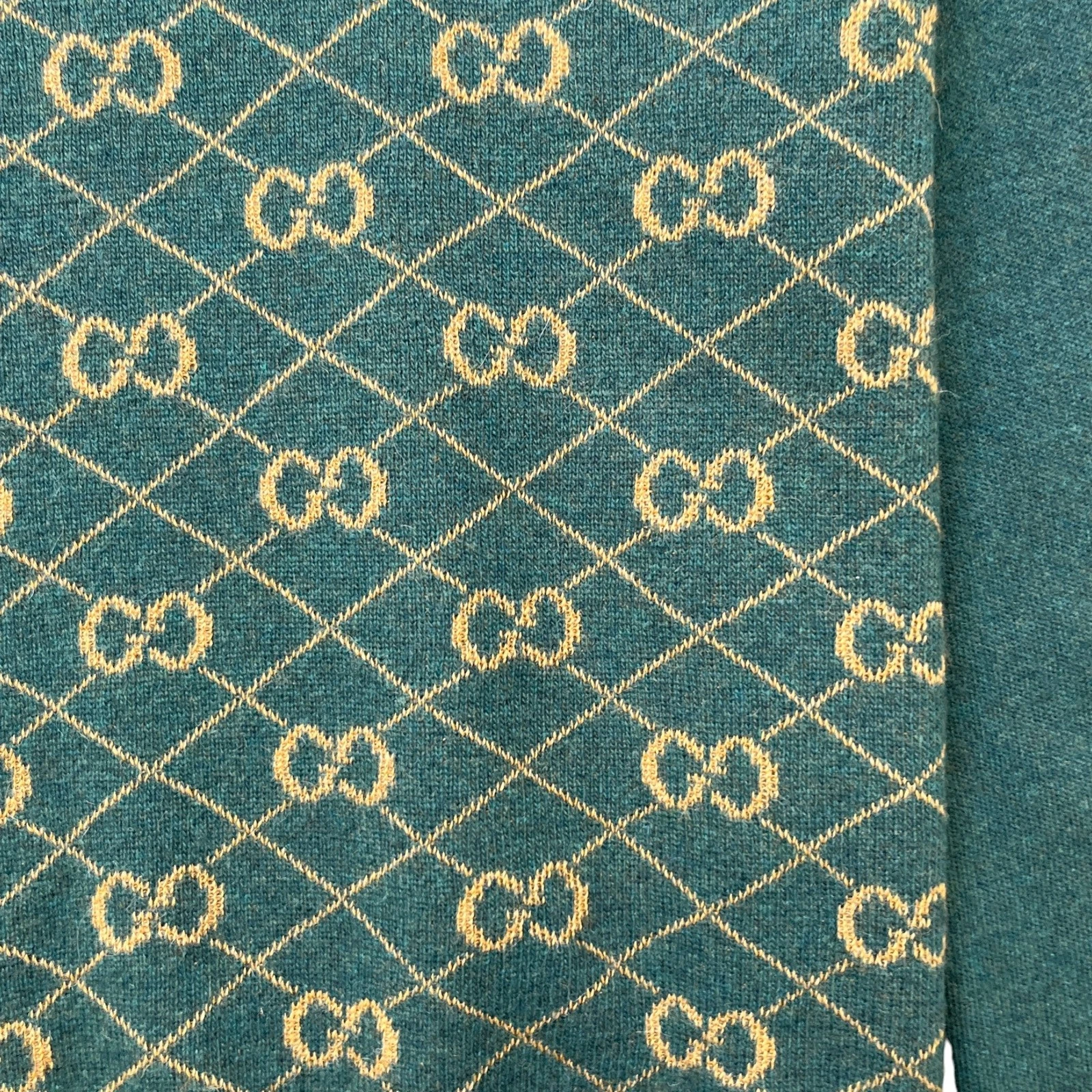 Maglione Gucci Uomo GG Supreme Verde L