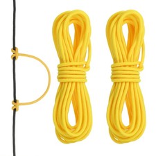 2pcs Archery D Loop Rope 10 FT, Bow String Release Nocking Loop, Yellow