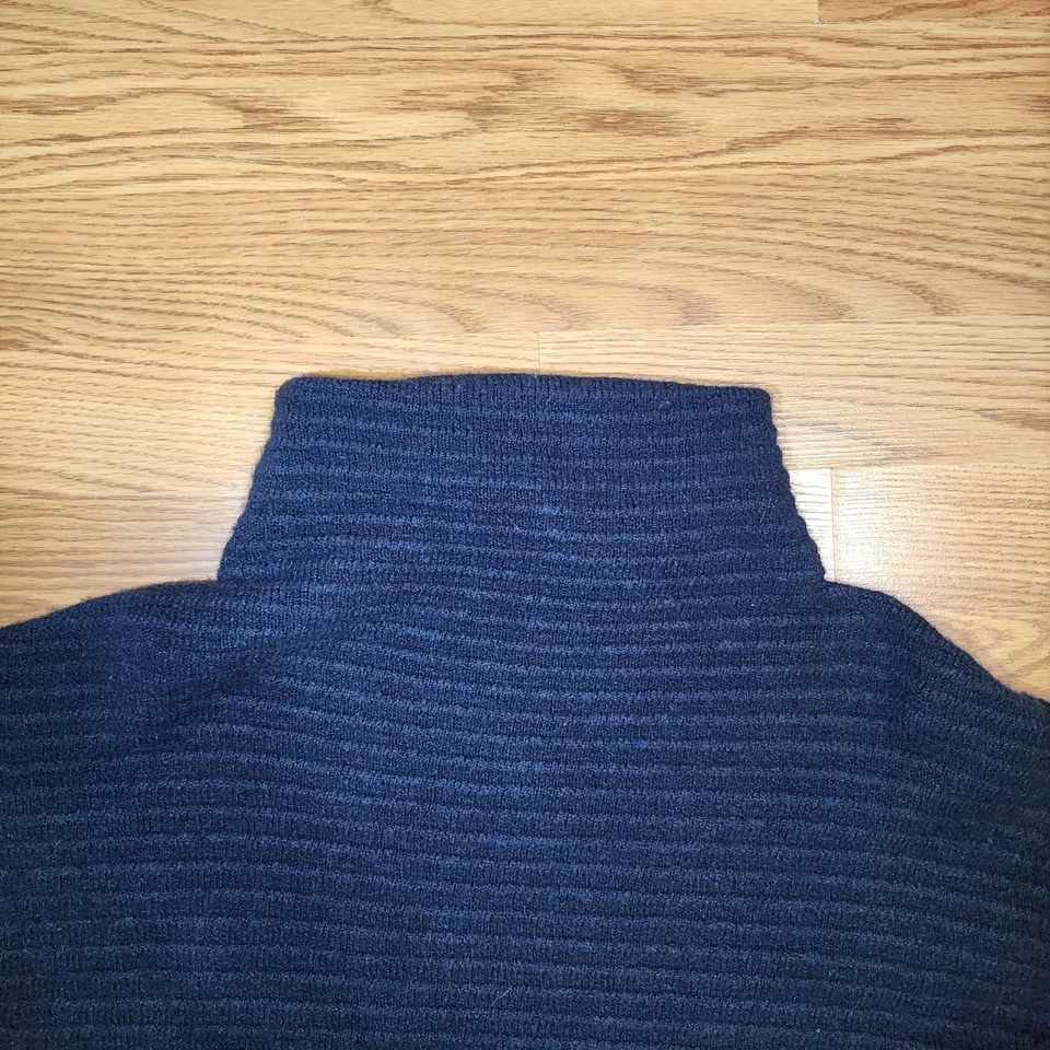 Suéter tejido de mezcla de lana azul oscuro Madewell para mujer talla XL Foto 3 de 4