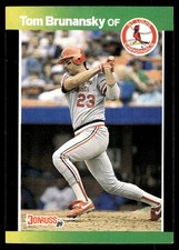 Tom Brunansky 1989 Donruss Baseball's Best #187 Cardinals MLB READ FREE SHIPPING