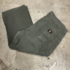  Dickies Pants Green Relaxed Fit Straight Leg...