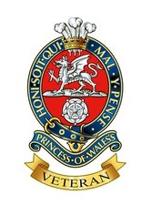 Princess of Wales Royal Regiment Veteran Waterproof Vinyl Stickers Decal Army