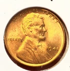 1941-P Lincoln Wheat Cent Penny GEM RED BU From an Original Bank Roll