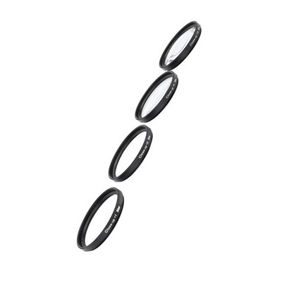 Close Up Filter Kit 4 In 1 +1 +2 +4 +10 Macro Lens Filter Optical Glass With