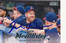 2017 Topps Stadium Club #178 Zach MCallister Signed Card Auto Cleveland Indians