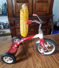 HOMEMADE TRI CYCLE CORN COB SQUIRREL FEEDER