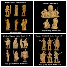 FIERDAN Native American Indian Chiefs 4 set Scale 1:32