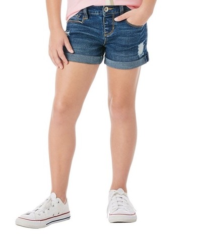 Member's Mark Girls Stretch Adjustable Waistband Denim Short Size L (10/12) NWT - Picture 3 of 5