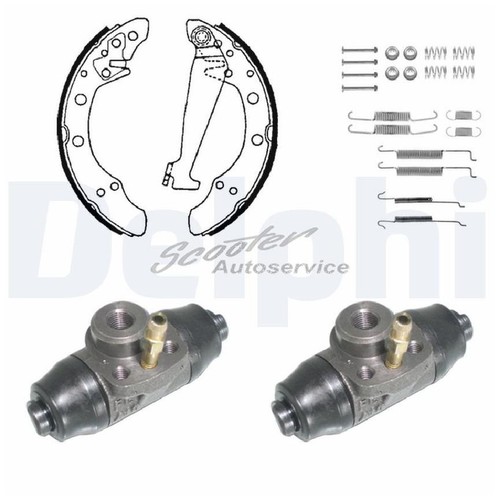 1x Delphi Bremsbackensatz 986299 hinten u.a. für VW Passat B3 35I Polo ...