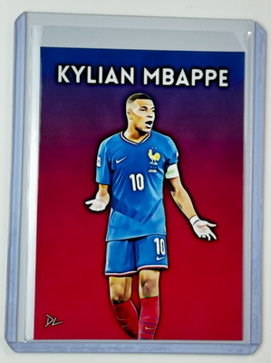 mbappe limited edition card Kylian Artist Signed 