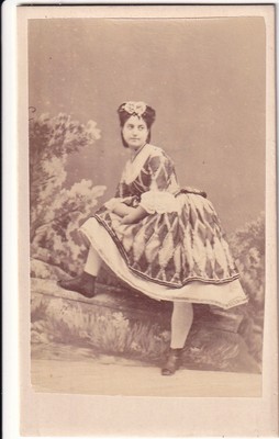 CDV Foto Tänzerin Fräulein Wolter II Ballett der Oper Paris Disdéri Tanz Levert