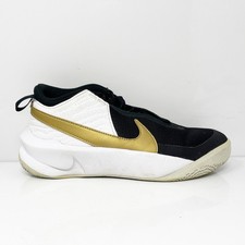 Nike Boys Team Hustle D 10 CW6735-002 Black Basketball Shoes Sneakers Size 5Y