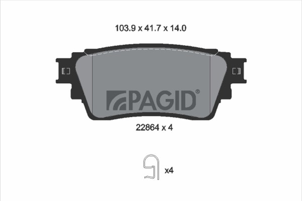 Pagid Bremsbelagsatz Scheibenbremse T2755N FüR Mitsubishi Outlander 3 Eclipse 4-image