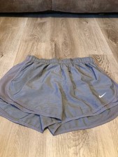 Women's Nike Dri-FIT Running Active-Wear Shorts With Liner Gray Large L  H476 