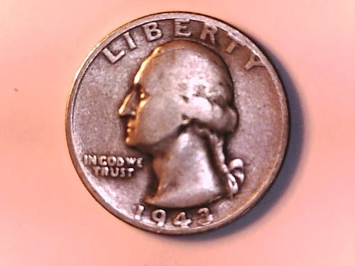 U S 1943-S Washington 1/4 Dollar FINE