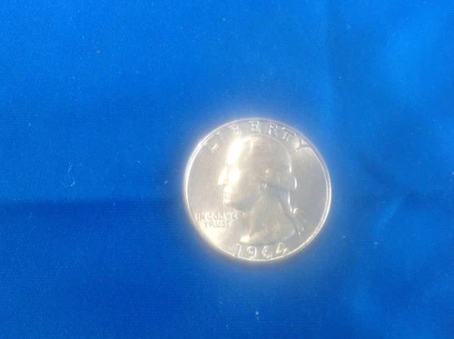 1964-D Washington Quarter (black/pink)