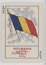 1896 Cincinnati Game of Flags No 1111 4 Flag Back Romania Roumania #L2 0w6