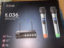 FIFINE K036 Dual Wireless Condenser Microphone System - Black/Silver