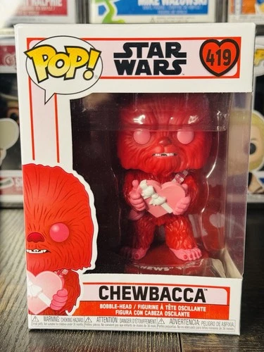Funko POP! Star Wars Valentine's Day Chewbacca Pink #419 Vinyl Figure Protector
