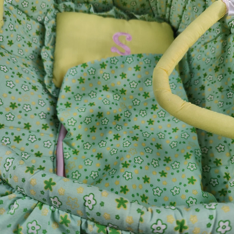 Manhattan Juguete Bebé Muñeca Moisés Cesta Portador Set Personalizado Muñeca Portador Regalo Foto 3 de 4