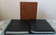 Kobra Album Postkartenalbum Fotoalbum Ganzsachenalbum 150 Folien 3 Alben - A5