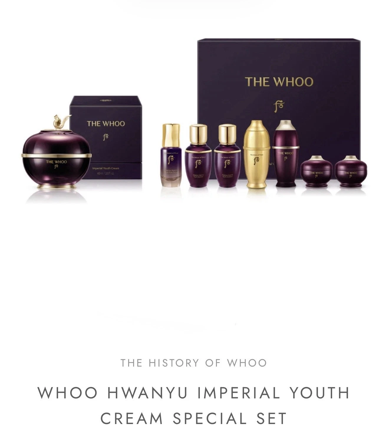 The History of Whoo HwanYu Cream 60ml Special Set Hwanyugo K-beauty