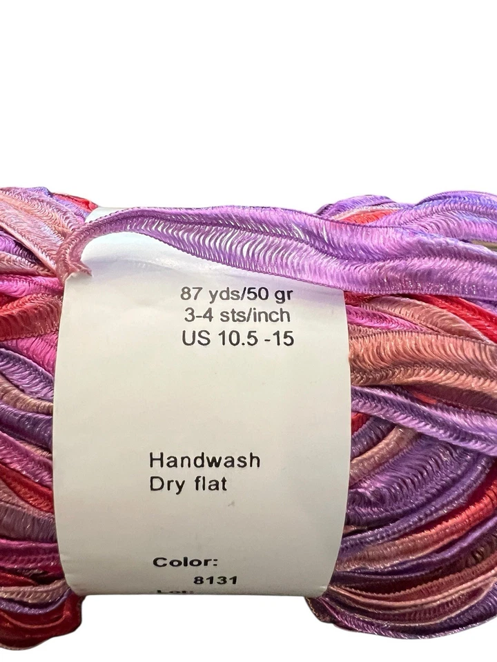 Hilos Crystal Palace FIESTA Nylon Cinta Hilo Color 8132 Rosas Púrpura 1.9 OZ DIVERTIDO Foto 3 de 4