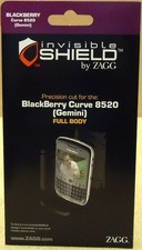Zagg Invisible Shield Blackberry Curve 8520 Gemini Full