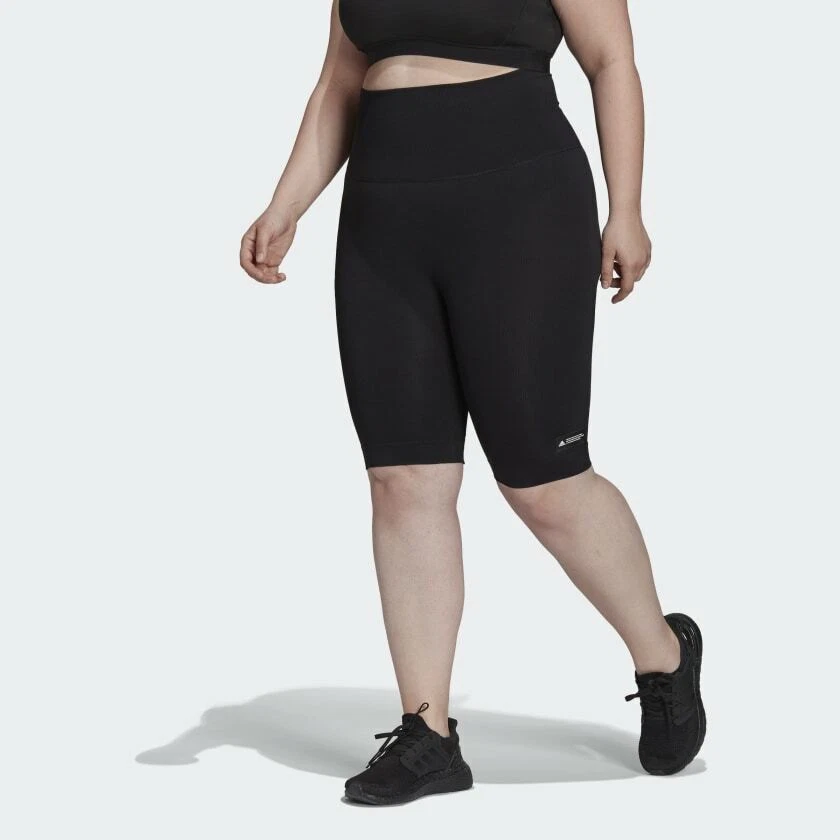 ADIDAS FORMOTION SCULPT BIKER SHORT TIGHTS (PLUS SIZE) 1X BLACK